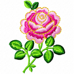 Flowers Embroidery Design 9